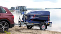 Kofferanhänger ungebremst mit Boot abschließbar 750 kg - Red Snapper